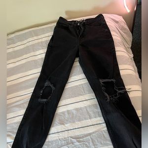 Hollister black rip jeans